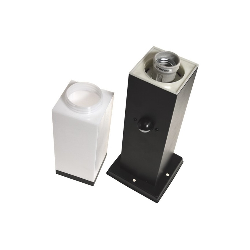 Lauko šviestuvas su jutikliu SOPPA 1xE27/60W/230V IP44 45 cm juoda