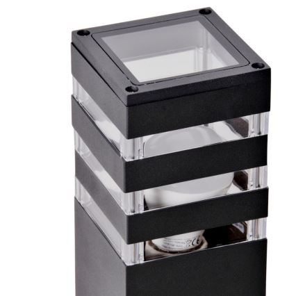 Lauko šviestuvas su jutikliu TEKSAS 1xE27/12W/230V IP44 44 cm antracitas