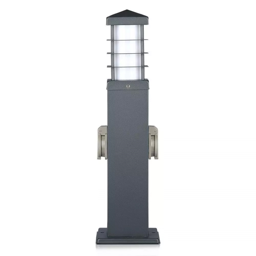 Lauko šviestuvas su lizdais SCHUKO 1xE27/13W/230V IP44