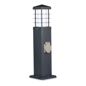 Lauko šviestuvas su lizdais SCHUKO 1xE27/13W/230V IP44