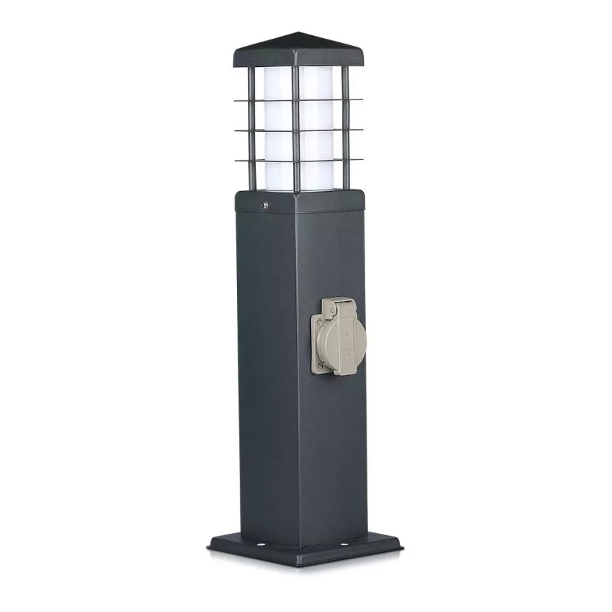 Lauko šviestuvas su lizdais SCHUKO 1xE27/13W/230V IP44