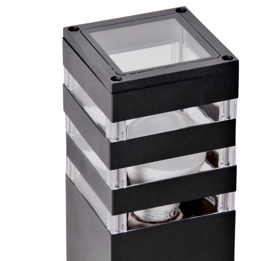 Lauko šviestuvas TEKSAS 1xE27/12W/230V IP44 44 cm antracitas