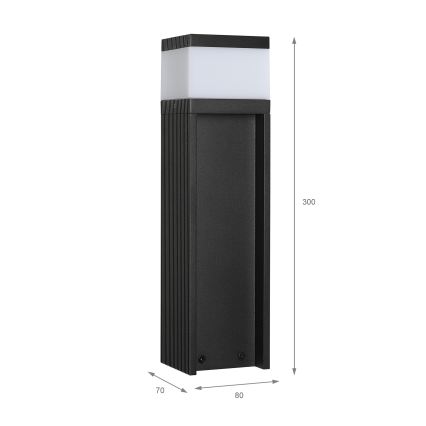 Lauko šviestuvas VESPER 1xG9/5W/230V IP44 30 cm juodas