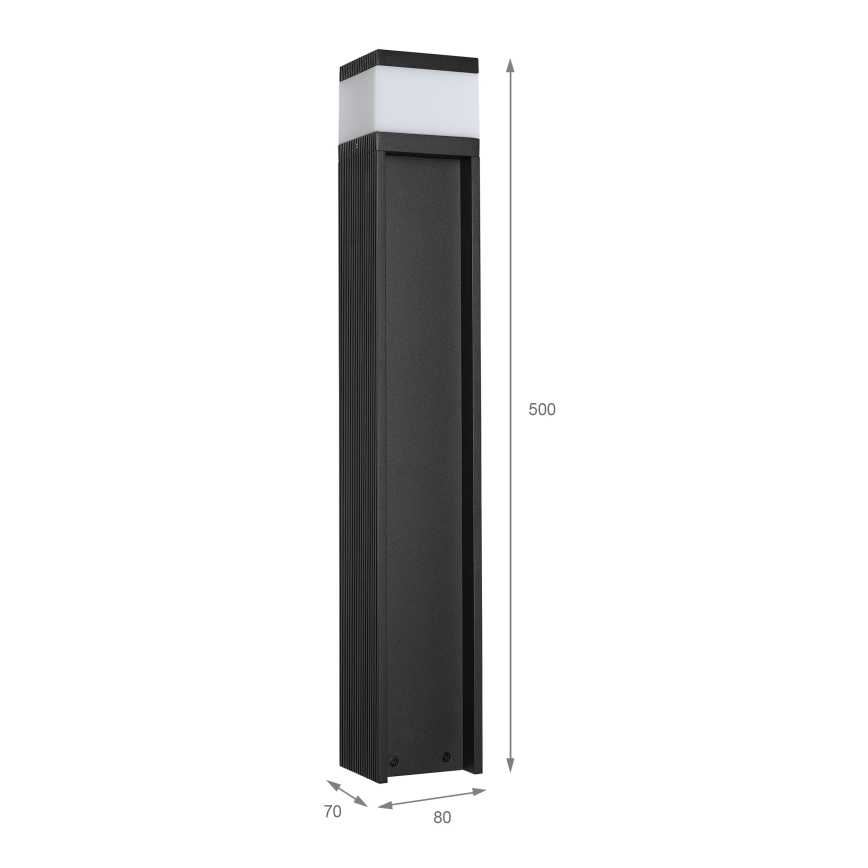 Lauko šviestuvas VESPER 1xG9/5W/230V IP44 50 cm juodas