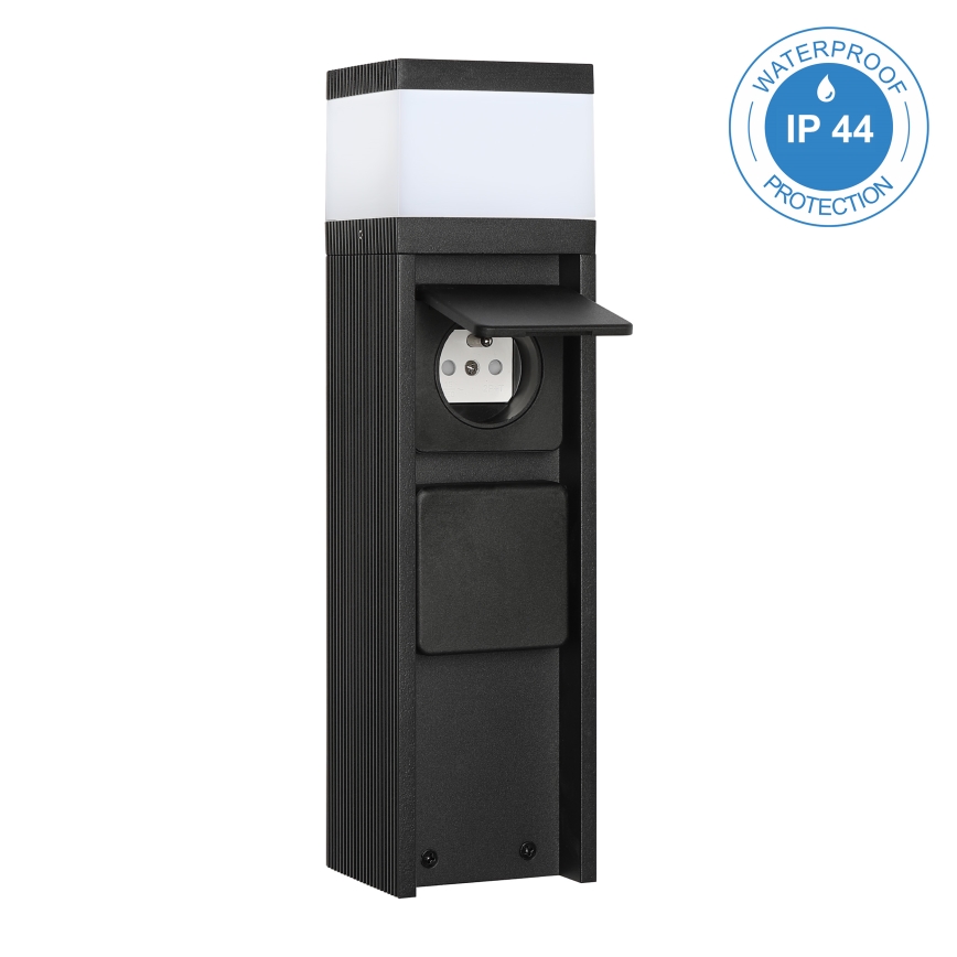 Lauko šviestuvas VESPER su 2 lizdais 1xG9/5W/230V IP44 30 cm juodas