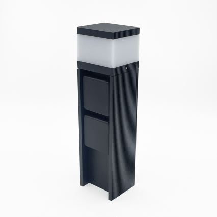 Lauko šviestuvas VESPER su 2 lizdais 1xG9/5W/230V IP44 30 cm juodas