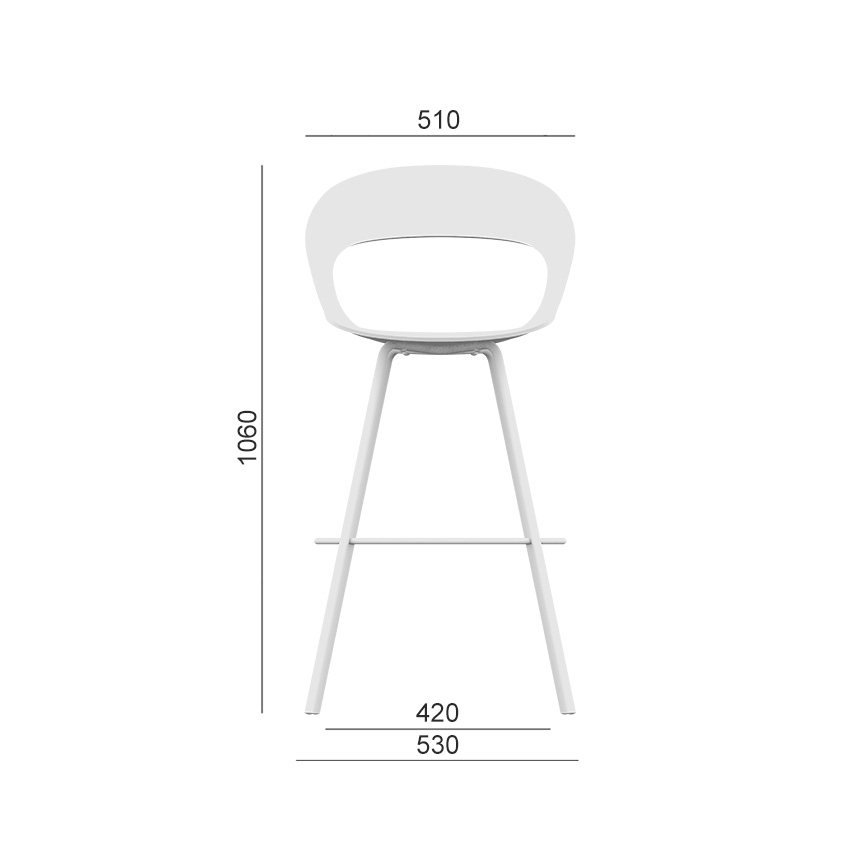 LD Seating - Baro kėdė LOTUS ruda/juoda