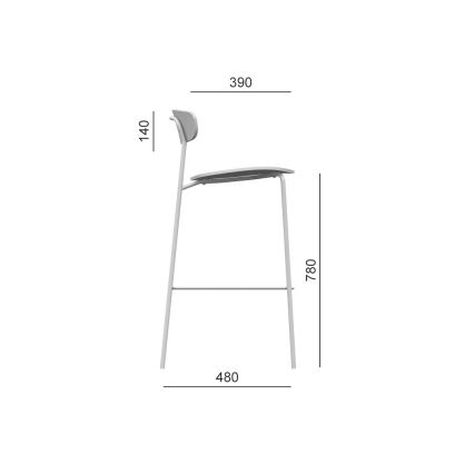LD Seating - Baro kėdė TRIVI ruda/juoda