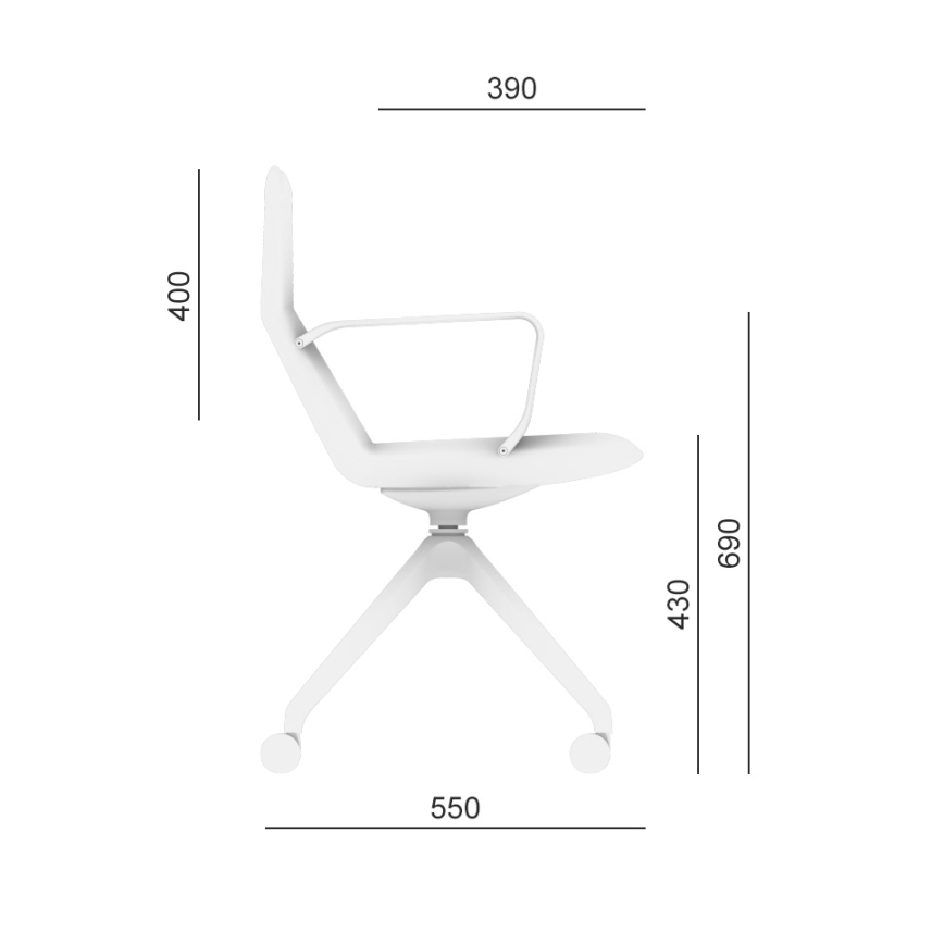LD Seating - Biuro kėdė FLEXI žalia