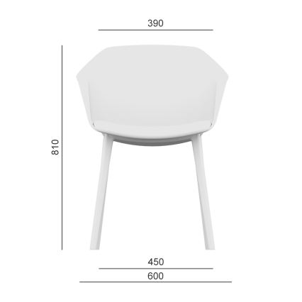 LD Seating - Biuro kėdė RIVA balta