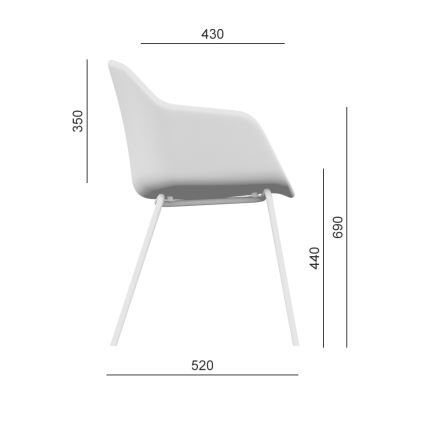 LD Seating - Biuro kėdė RIVA ruda