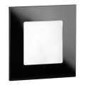 LDST AN-01-CB-BC9 - LED laiptų šviestuvas ANGEL 9xLED/1,2W/230V blizgi juoda 3500K