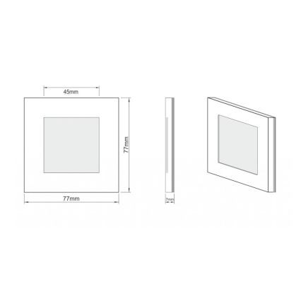 LDST AN-01-SZ-BC9 - Laiptinės LED šviestuvas ANGEL 9xLED/1.2W/230V aukso spalvos 3500K