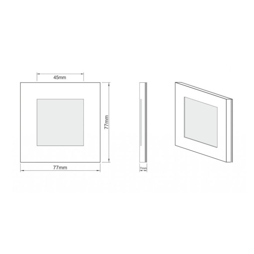 LDST AN-01-SZ-BZ9 - Laiptinės LED šviestuvas ANGEL 9xLED/1.2W/230V aukso spalvos 6500K