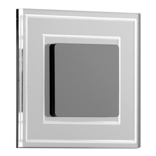 LDST KE-01-CB-BC8- Laiptinės LED šviestuvas KELLY 8xLED/1.2W/230V blizgus juodas