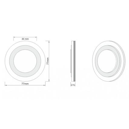 LDST LI-01-CB-BC8 - LED Laiptinės šviestuvas LILI 8xLED/1,2W/230V 3500K