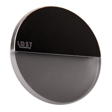 LDST RO-01-CB-BZ4 - Laiptinės LED šviestuvas ROBIN 4xLED/1,2W/230V blizgus juodas