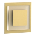 LDST SU-01-SZ-BC8 - Laiptinės LED šviestuvas SUNNY 8xLED/1,2W/230V aukso spalvos 3500K