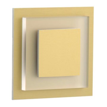 LDST SU-01-SZ-BC8 - Laiptinės LED šviestuvas SUNNY 8xLED/1,2W/230V aukso spalvos 3500K