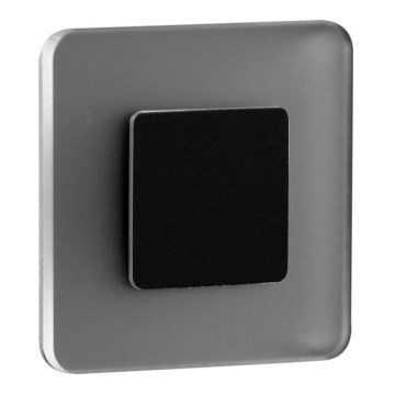 LDST SW-01-SC-BZ8 - Laiptinės LED šviestuvas SWIFT 8xLED/1,2W/230V mėtinės juodas