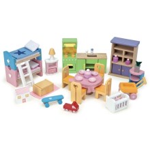 Le Toy Van - Pilnas lėlių namelio baldų komplektas Starter