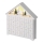 LED Advento kalendorius 8xLED/2xAA balta