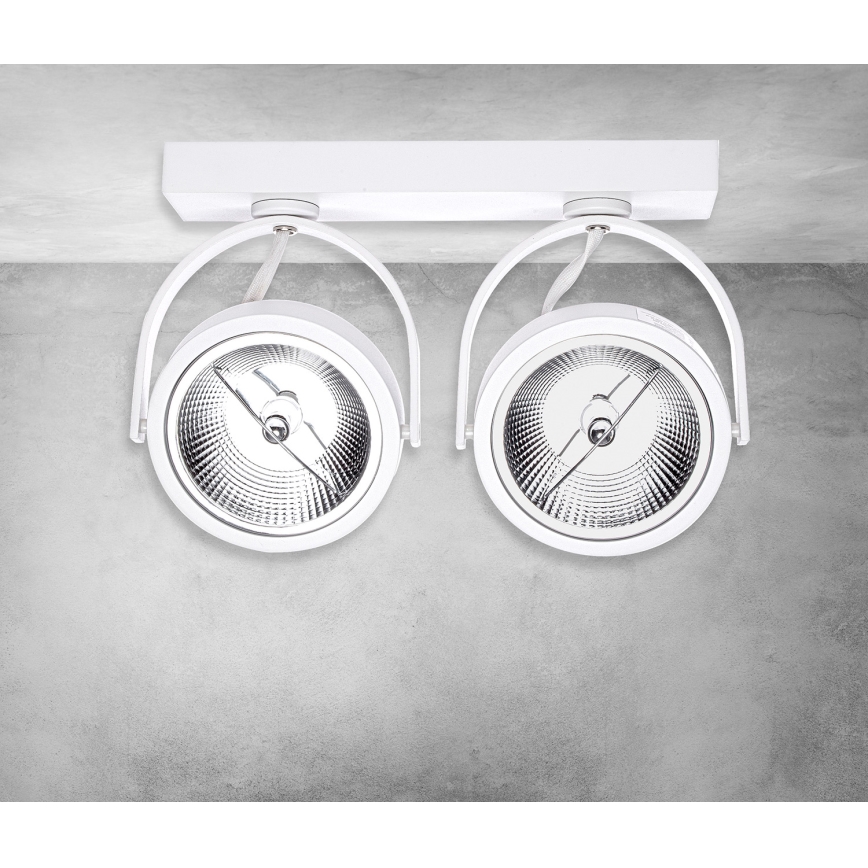 LED Akcentinis apšvietimas LUGAR 2xAR111 - GU10/25W/230V