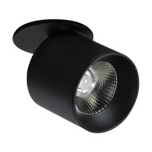 LED Akcentinis įleidžiamas šviestuvas HARON 1xLED/10W/230V juoda