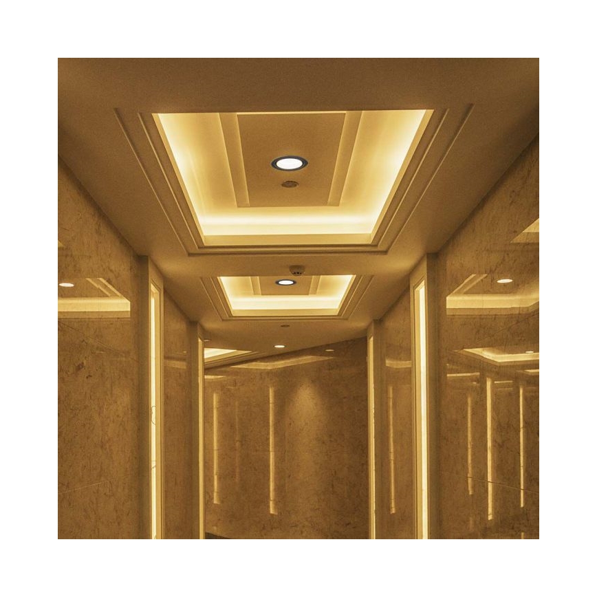 LED Akcentinis įleidžiamas šviestuvas LED/28W/230V 3000/4000/6400K diametras 20 cm juoda
