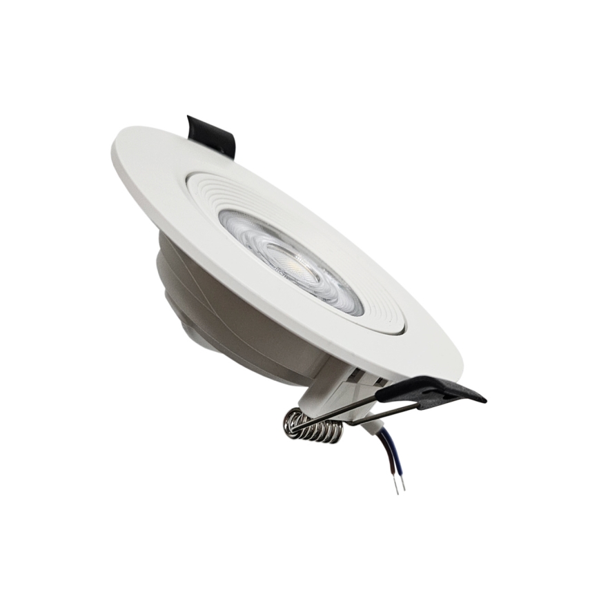 LED Įleidžiamas/montuojamas ant paviršiaus Akcentinis šviestuvas 2in1 LED/5W/230V 4200K diametras 9,3 cm balta