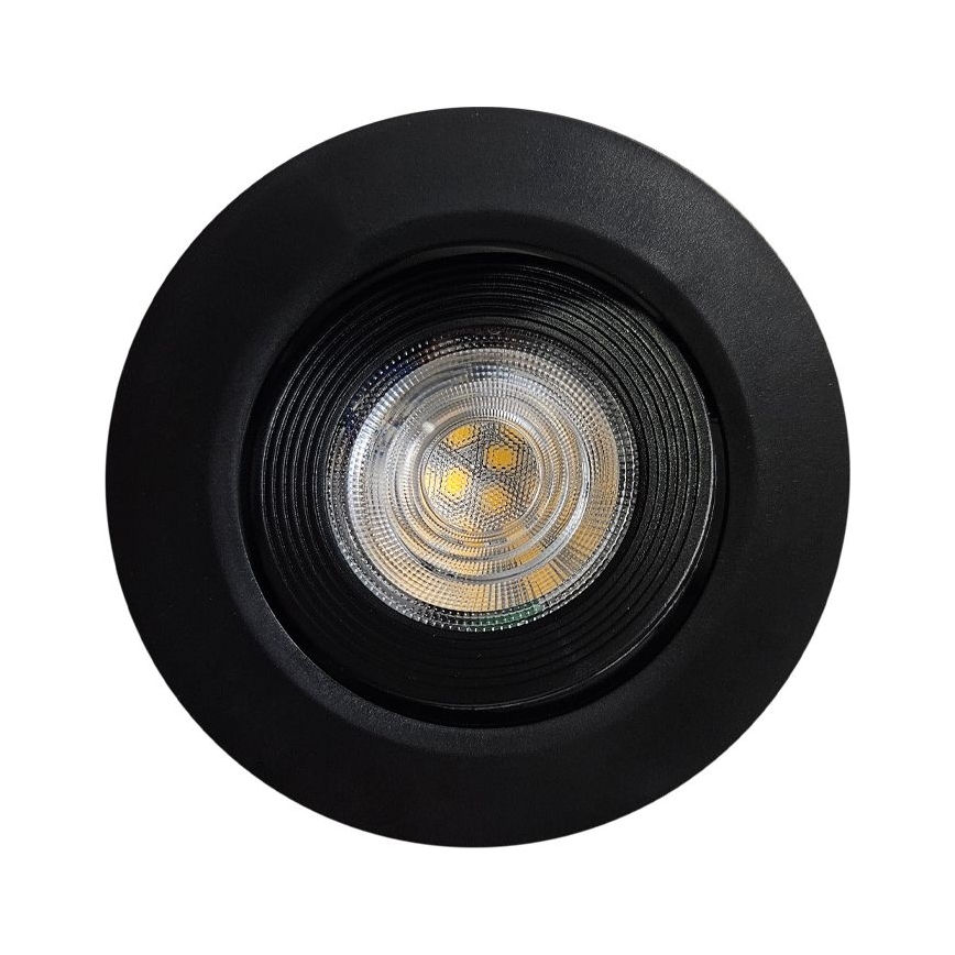 LED Įleidžiamas/montuojamas ant paviršiaus Akcentinis šviestuvas 2in1 LED/5W/230V 4200K diametras 9,3 cm juoda