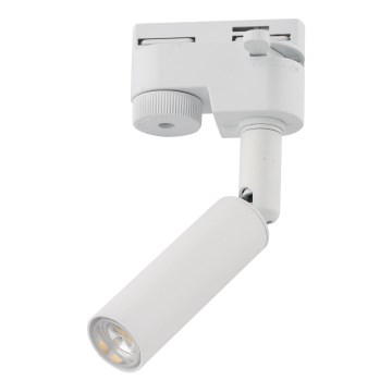 LED akcentinis šviestuvas 1-fazės bėgių sistemai LAGOS 1xG9/3W/230V balta