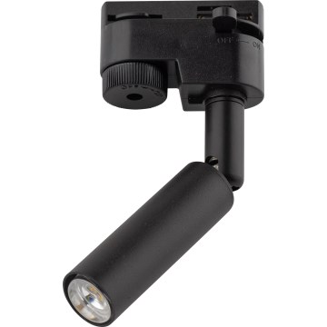 LED akcentinis šviestuvas 1-fazės bėgių sistemai LAGOS 1xG9/3W/230V juoda