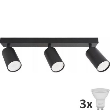 LED akcentinis šviestuvas ANGIE 3xGU10/6W/230V juoda