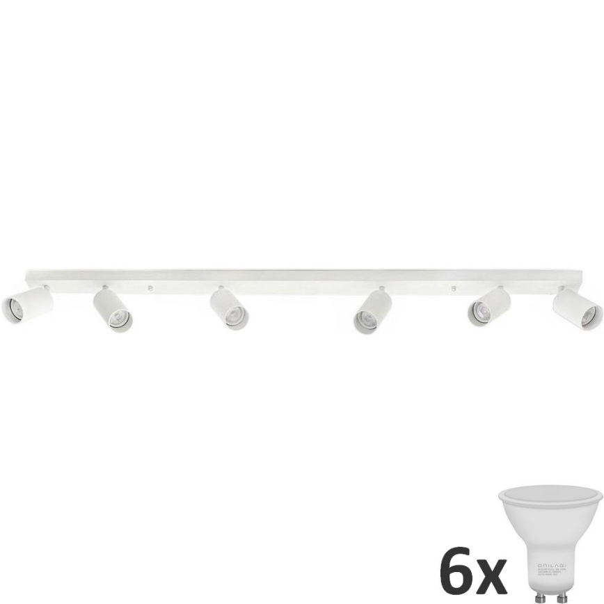 LED akcentinis šviestuvas ANGIE 6xGU10/6W/230V balta