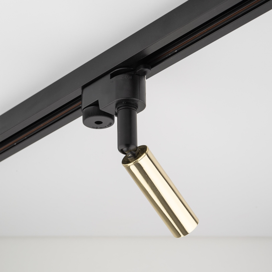 LED akcentinis šviestuvas 1-fazės bėgių sistemai LAGOS 1xG9/3W/230V auksas/juoda