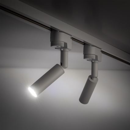 LED akcentinis šviestuvas 1-fazės bėgių sistemai LAGOS 1xG9/3W/230V balta