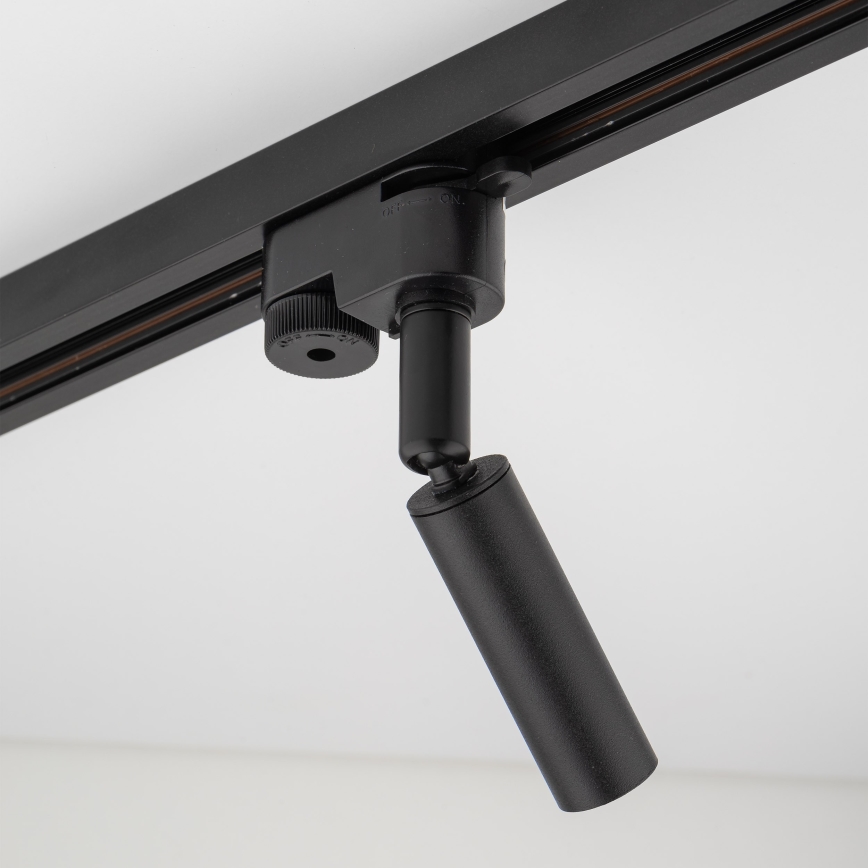 LED akcentinis šviestuvas 1-fazės bėgių sistemai LAGOS 1xG9/3W/230V juoda