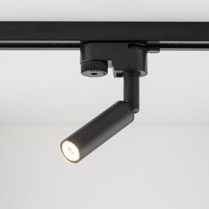 LED akcentinis šviestuvas 1-fazės bėgių sistemai LAGOS 1xG9/3W/230V juoda