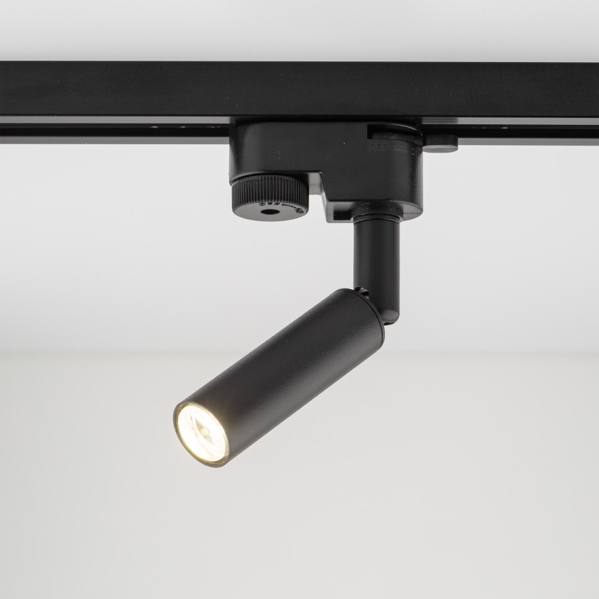 LED akcentinis šviestuvas 1-fazės bėgių sistemai LAGOS 1xG9/3W/230V juoda