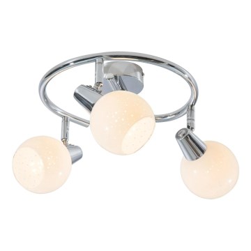 LED akcentinis šviestuvas DOXY 3xE14/4W/230V blizgus chromas