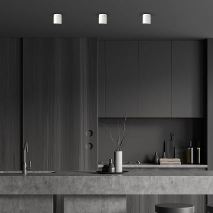 LED akcentinis šviestuvas GEORGE 1xE27/6W/230V diametras 11 cm balta