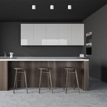 LED akcentinis šviestuvas GEORGE 1xE27/6W/230V diametras 11 cm balta