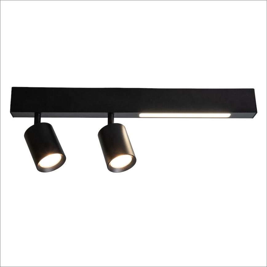 LED akcentinis šviestuvas MAGNET LED/5W/230V + 2xGU10/60W 3000/4000K juoda