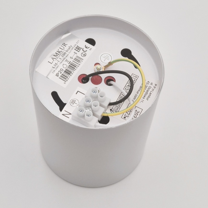 LED akcentinis šviestuvas TACO 1xE27/15W/230V balta