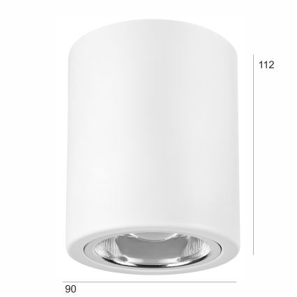 LED akcentinis šviestuvas TACO 1xE27/15W/230V balta