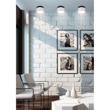 LED Akcentinis šviestuvas TUBA LED/9W/230V baltas/juodas