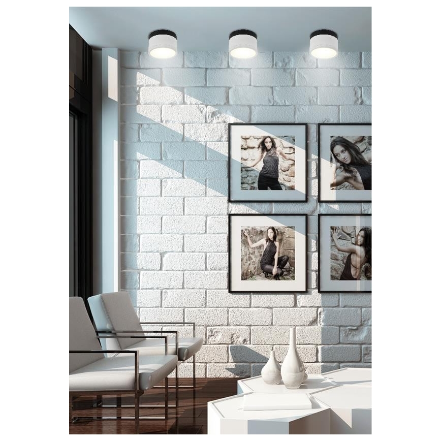 LED Akcentinis šviestuvas TUBA LED/9W/230V baltas/juodas