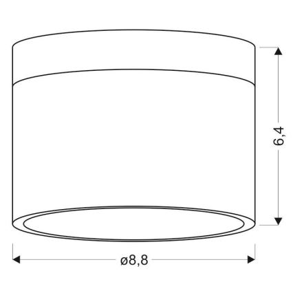 LED Akcentinis šviestuvas TUBA LED/9W/230V baltas/juodas