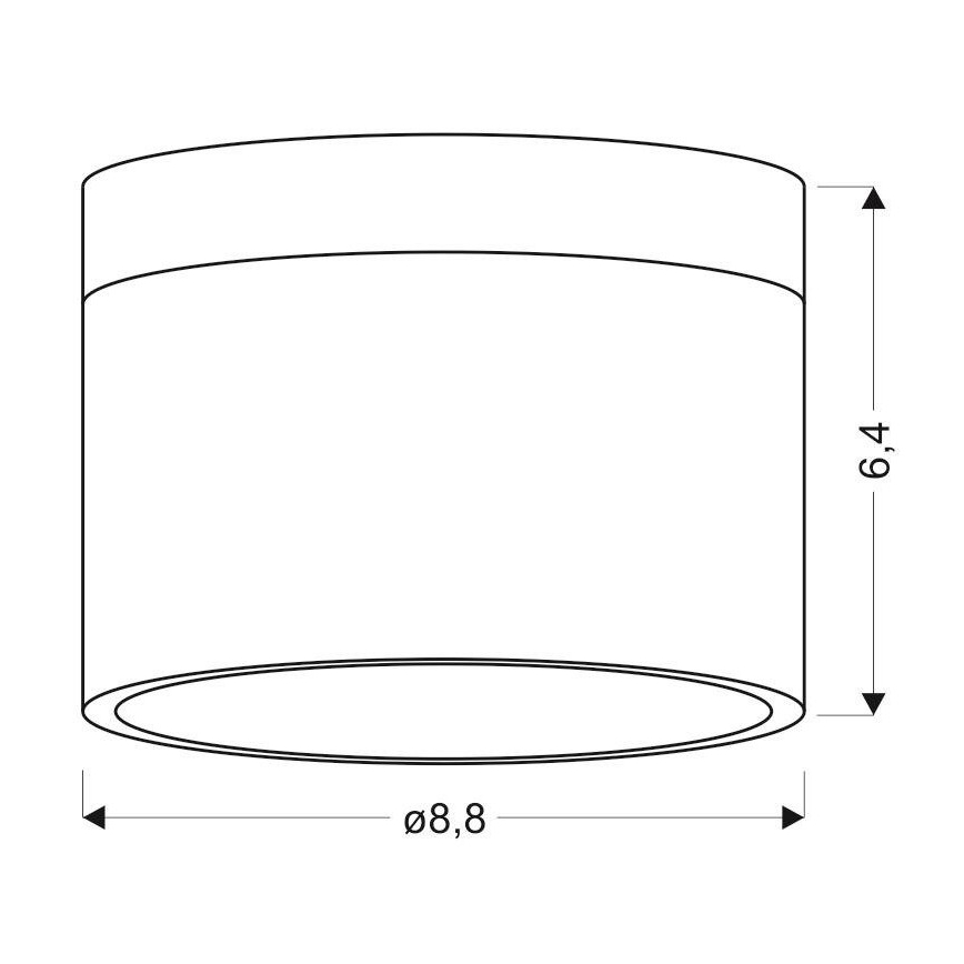 LED Akcentinis šviestuvas TUBA LED/9W/230V baltas/juodas